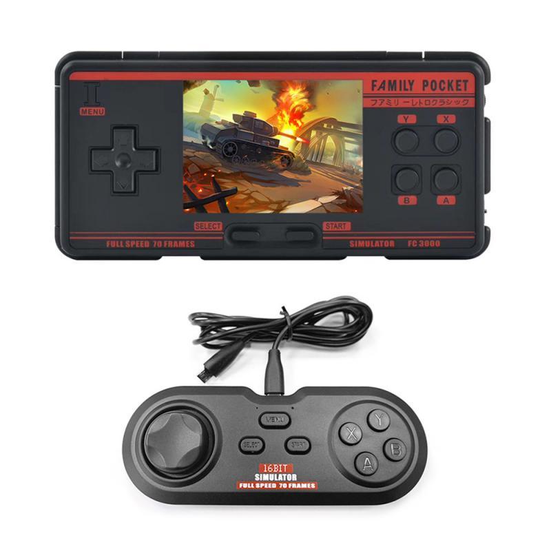 

Portable Game Players FC3000 V2 Retro Handheld Video Console 3.0 Inch Built-in 4000+ Support 10 Formats AV