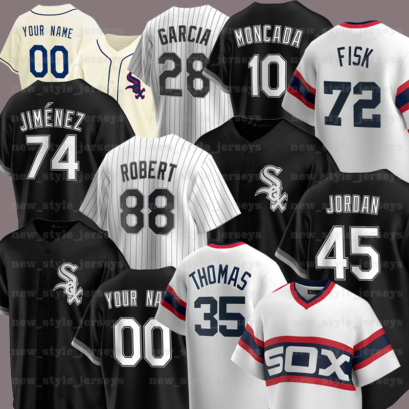 

8 Bo Jackson 45 Michael Chicago White Todd Frazier Sox Jose Abreu Yoan Moncada Frank Thomas Baseball Jerseys x4, Blue;black