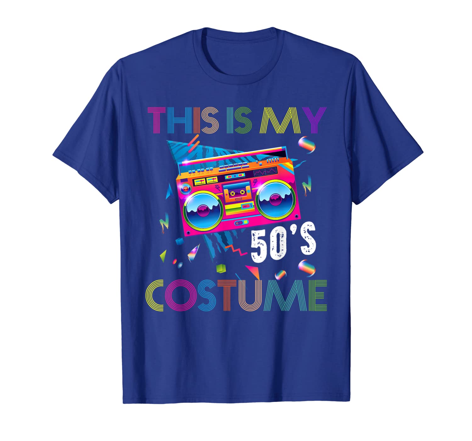 

This Is My 50s Costume T-Shirt 1950s Party Shirt, White;black
