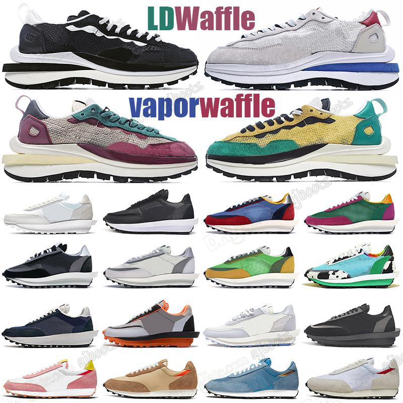 

2021 waffle one ld ldwaffle men women casual shoes vaporwaffle black gum white nylon varsity blue dark iris sesame void game royal outdoor sports sneakers