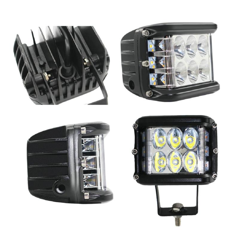 

Car Headlights 1pcs LED Super Bright Three-side Strobe Off-road Work Light Lighting Modification Accessories 45W 6000K 19Mar27