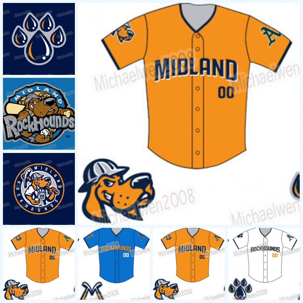

MILB Midland RockHounds Baseball Jersey Custom Men Women Youth Baseball Jerseys Any Name And Number Double Stitched