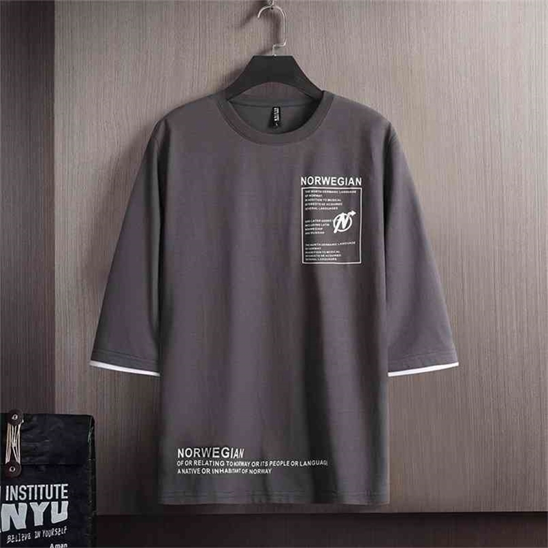 

Loose For Men'S T-shirts Fashion Cool Summer Short Sleeves Black White Tshirt Top Tees Oversized 7XL 8XL 210721, T2023 2