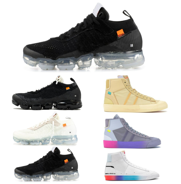 

Off TN Tns Plus Blazers Mid 77 Running Shoes Sneakers Vpores Grim Serena Williams Flat bottom High-top Purple Skateboard Black White Men and women Trainers