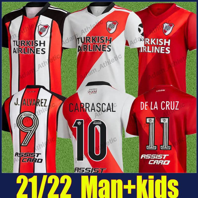 

21/22 River Plate soccer Jerseys 120th Anniversary shirt M.SUAREZ J.ALVAREZ CARRASCAL football jersey PRATTO PEREZ DE LA CRUZ BORRE shirts man kids kit Camiseta CARP, Beige