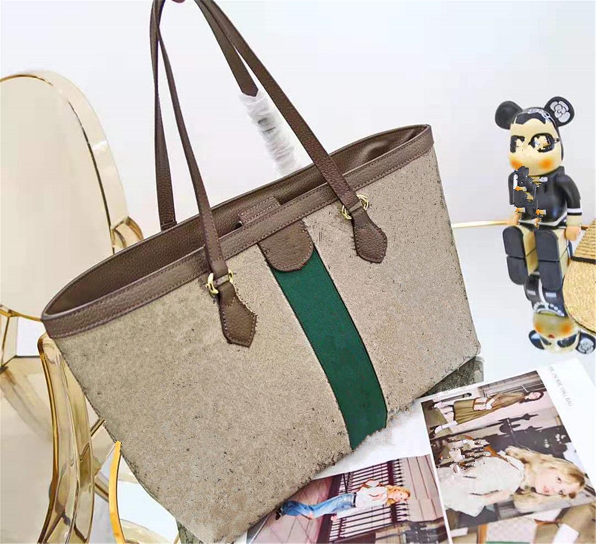 

2021 High-capacity Shopping Bags Printing Portable Inclined Bag Women Totesl Ophidia 631685 Magnetic Closure Lady Casual Large Capacity Shoulder Handbags, Gift bags