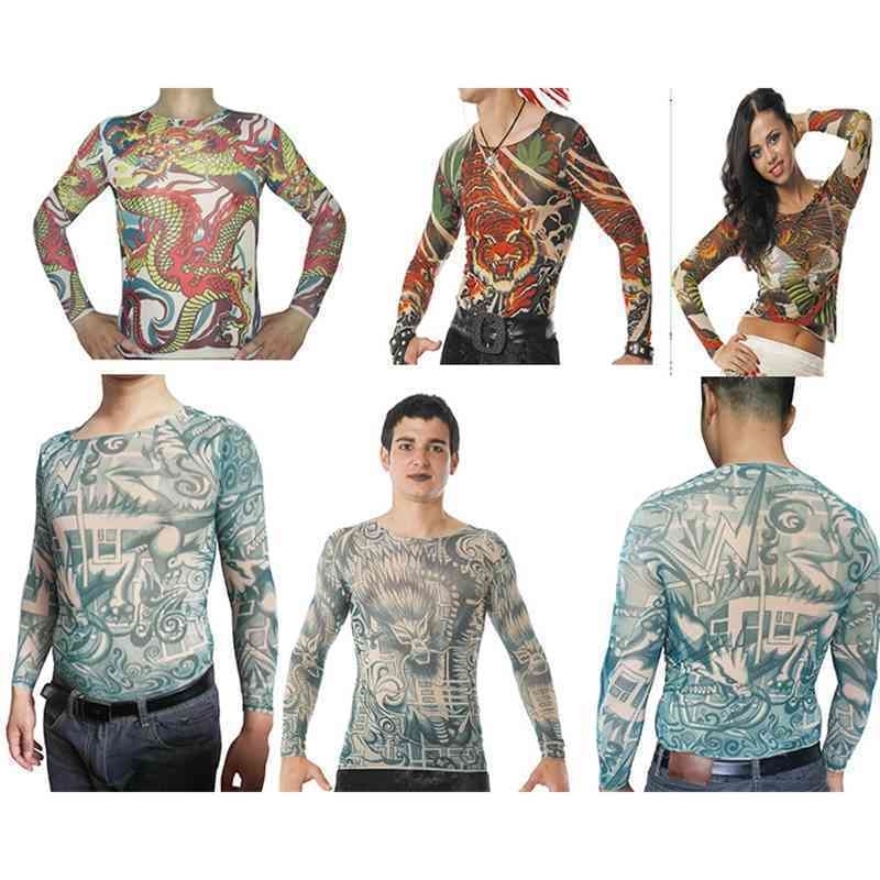 

Sleeve Women's Tattoo Long T-shirt