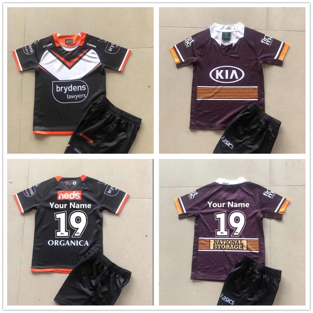 

kids jersey 2021 2022 Australia All teams rugby Jersey home away Fans jersey shirt kids Rugby jerseys Children's suit 16-26, Black