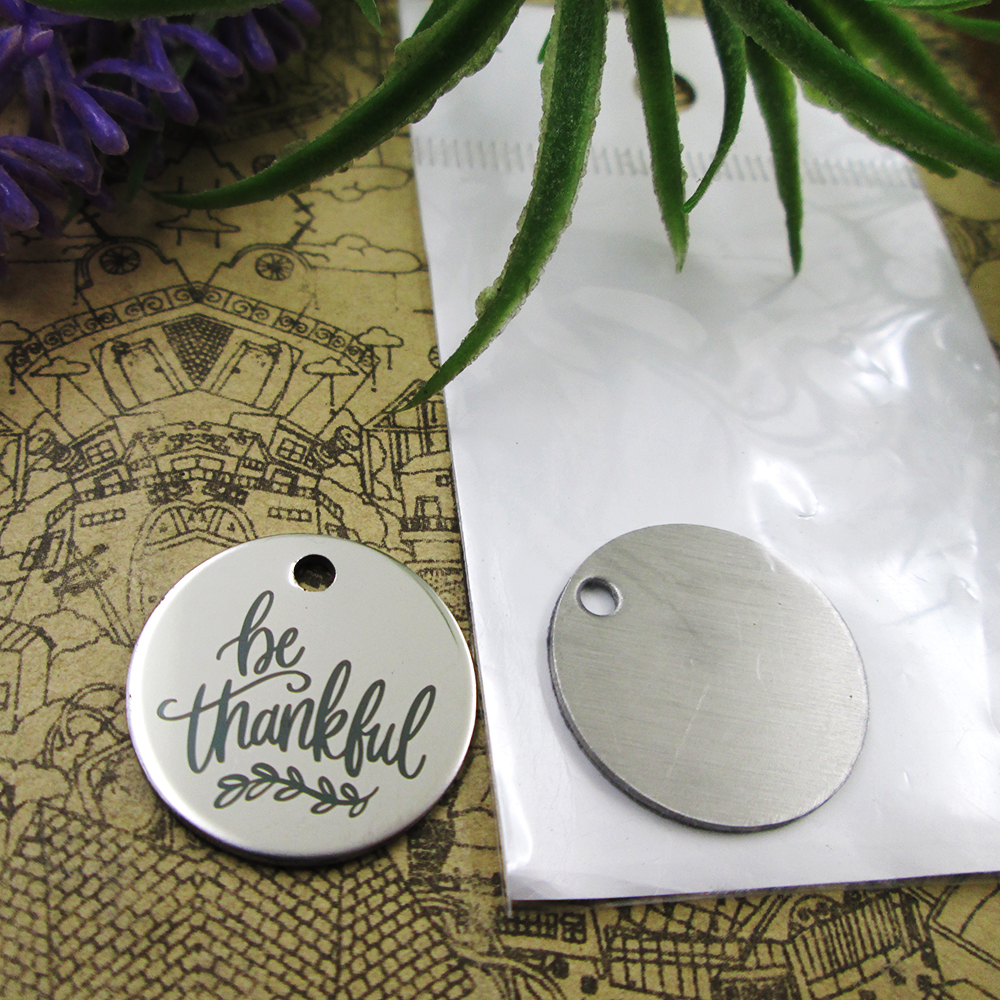 

40pcs--stainless steel charms"BE THANKFUL" more style choosing DIY pendants fo necklace