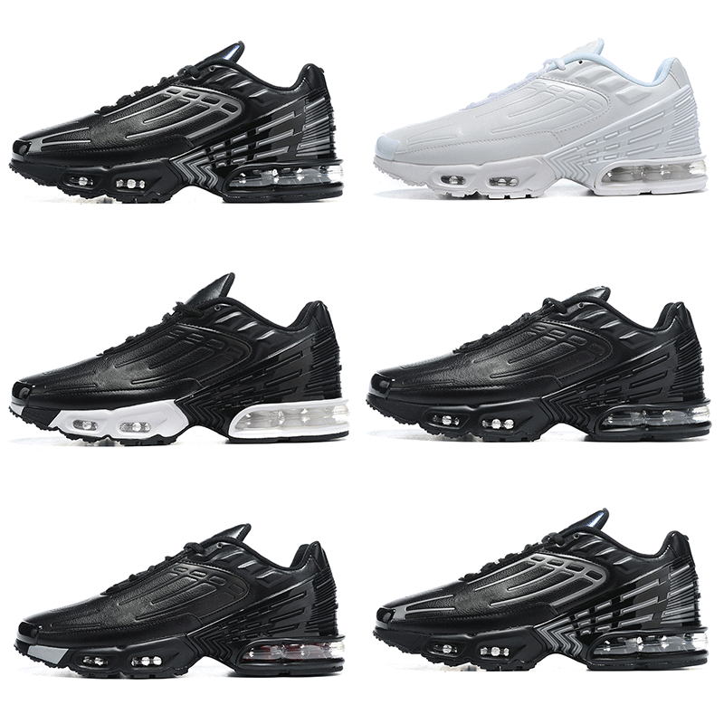 

2021 tn plus 3 casual shoes mens womens leather fashion trainers chaussures Triple Black Laser Blue Bred Hyper Violet Silver Red Smoke Grey