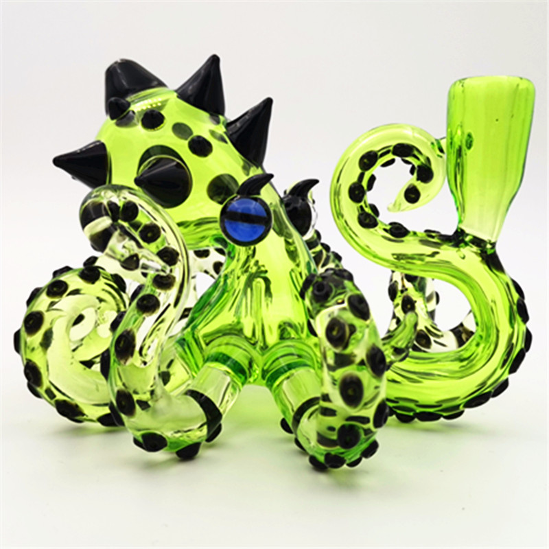 

Glass Bong Octopus Rig With 14.4MM Female Joint Hookahs Water Pipe Bubbler