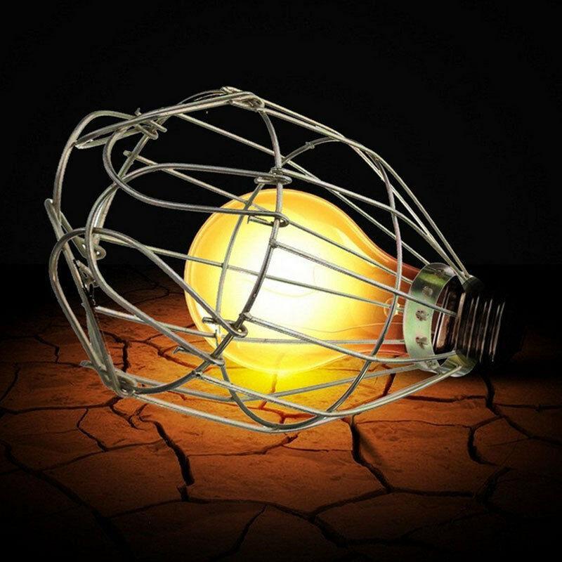 

Lamp Covers & Shades 100*140mm Metal Cage Bulb Guard Clamp Vintage Light Hanging Industrial Pendant Decor For Home Bar