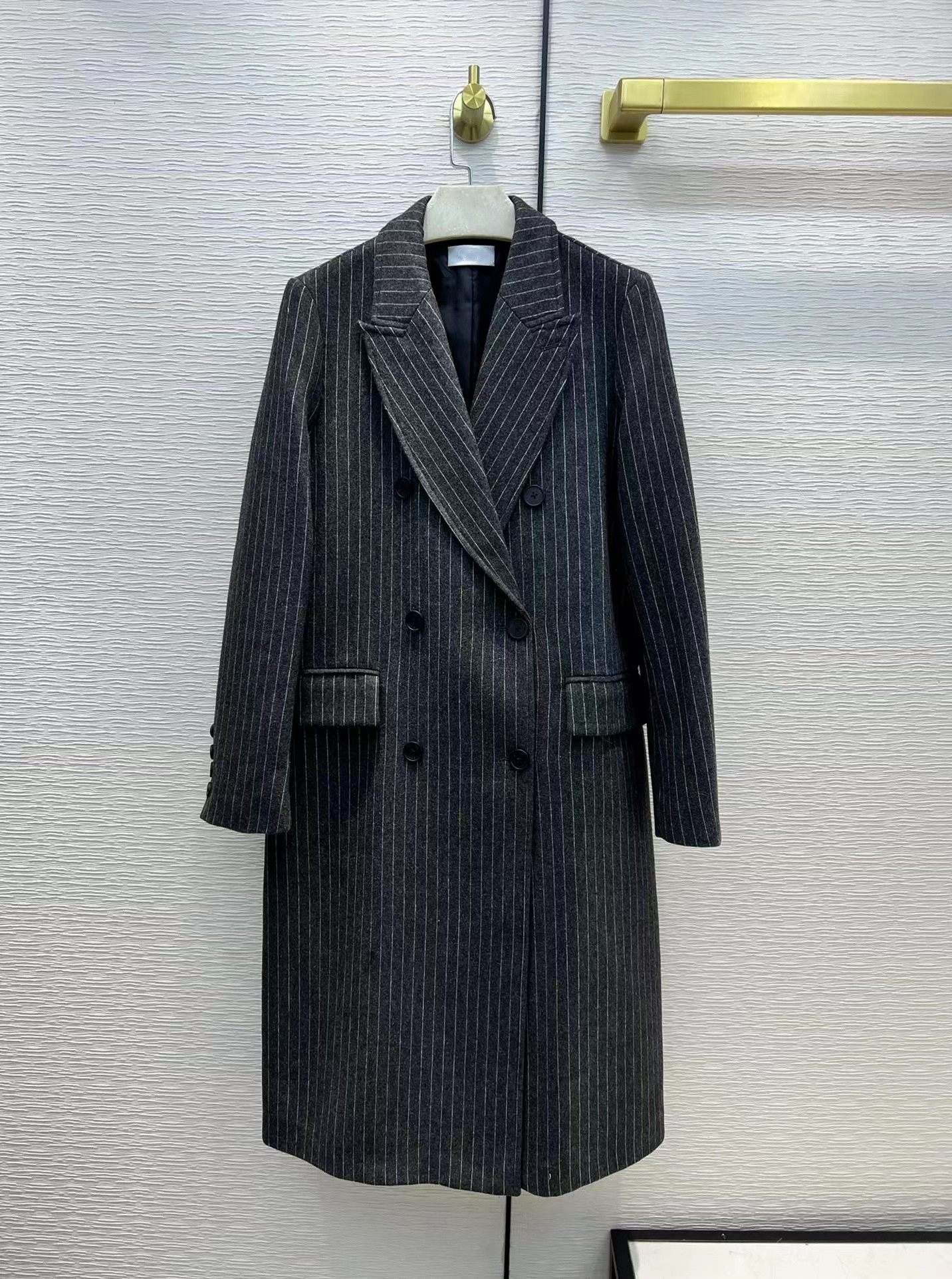

2021 Autumn Winter Milan Runway Jackets Lapel Neck Long Sleeve Women' Outerwear High End Jacquard Cardigan Designer Coats 1117-9, Picture color