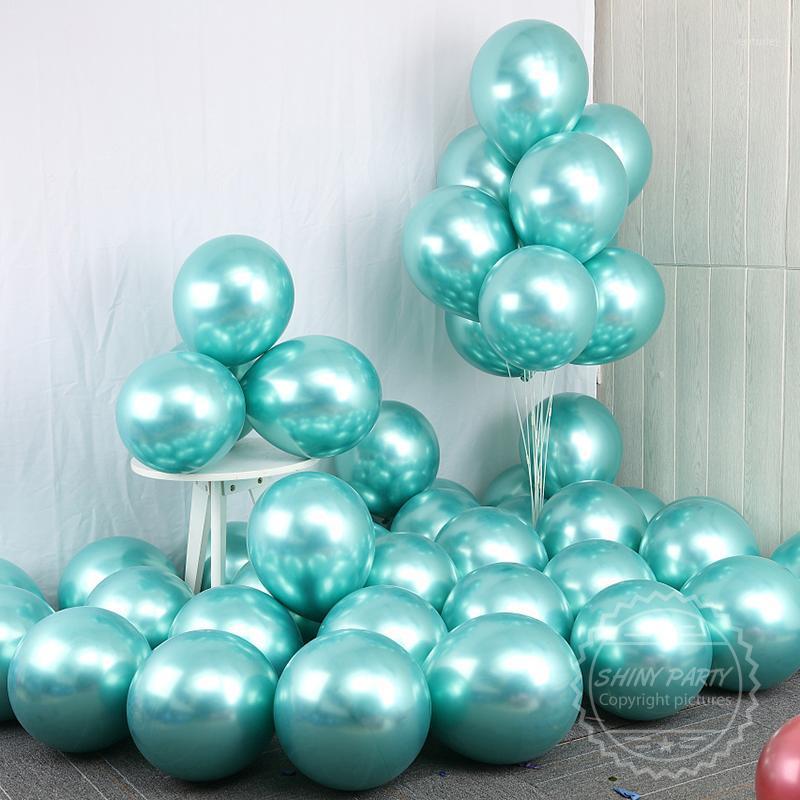

Party Decoration 50pcs 100pcs 5inch 1.2g Chrome Gold Balloons Flashing Metal Balloon Thick Pearly Wedding Metallic Ballon