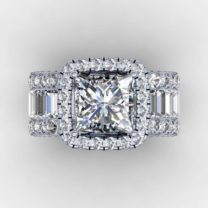 Vintage Lovers Court ring 3ct Diamond 925 Sterling silver Engagement wedding band ring for women men Finger Jewelry Gift-image-684747626