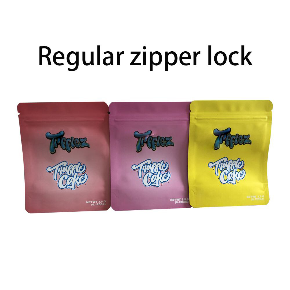 

Infused Truffle Edible Package Mylar Bag Treats Edibles Packaging Vape Bags Smell Proof Zipper Lock Color Printed Poly Resealable Charms Myla Packages