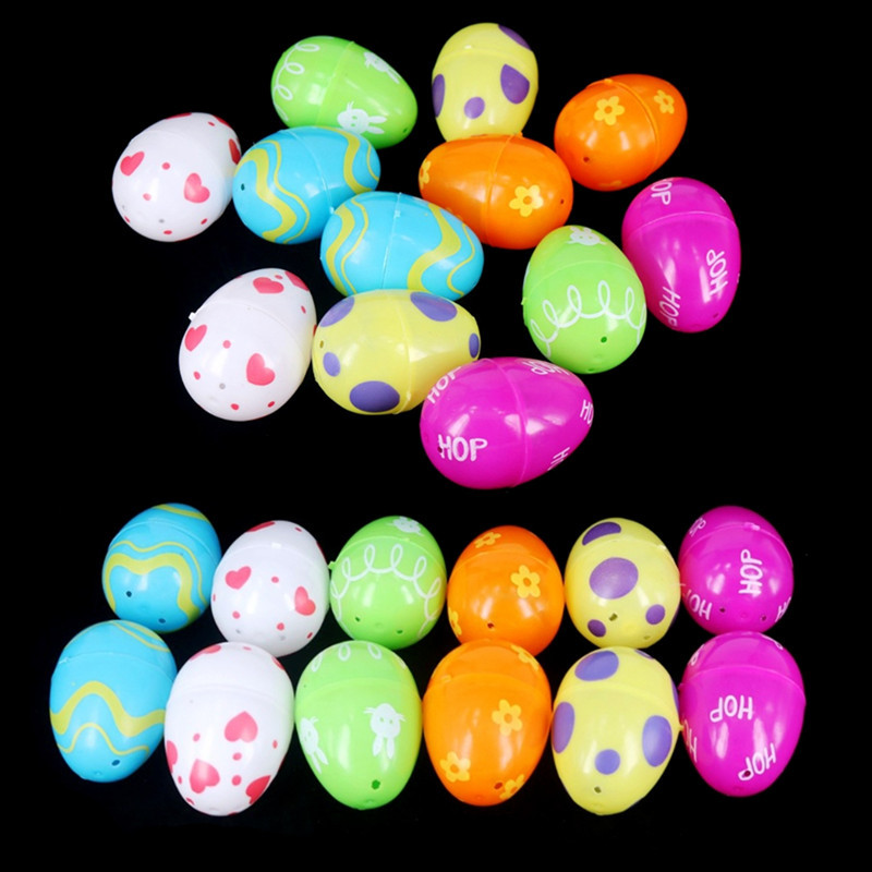 12 Pieces Easter Plastic Eggs Funny Easter Games Creative Easter Poison Decor For Children Friends Wedding Birthday Party decor-image-692821714