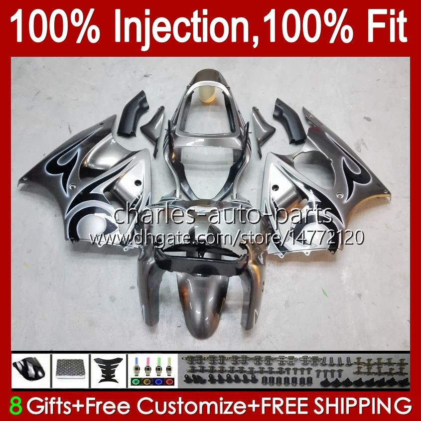 

OEM Injection Mold For KAWASAKI NINJA ZX 636 600CC ZX-600 ZX-6R ZX600 ZX636 glossy silvery Cowling 37HC.162 ZX-636 ZX 600 CC 6 R ZX 6R 2000 2001 2002 ZX6R 00 01 02 Fairings Kit, No. 22