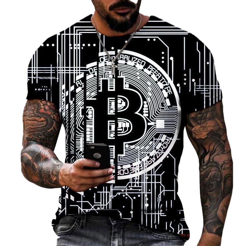 

Mens Designer Tee Fashion Summer Men Cryptocurrency B Bitcoin BTC T-shirt Cryptocurrencys Blockchain Christmas T-shirt Size XXS-6XL