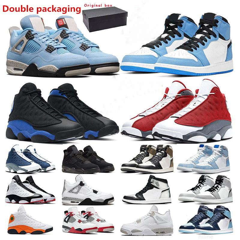 

men basketball shoes jumpman 13s red Flint Hyper Royal 1s University Blue 4s White oreo cement Black Cat women sport sneaker trainer outddor
