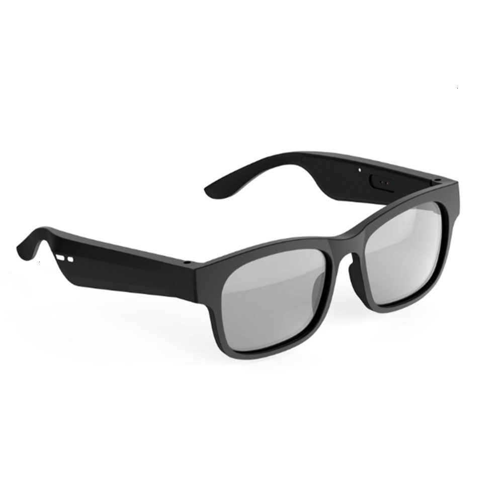 

Highend accessories Touch Earphone Ear Hook Headphone Gafas De Sol Moda Con BT Audifonos Microphone Sports Sunglass, Black