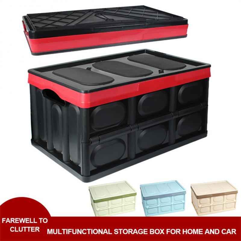 

Car Organizer Large Capacity Trunk Box Auto Multiuse Storage Bag Foldable Stowing Tidying For Emergency Waterproof