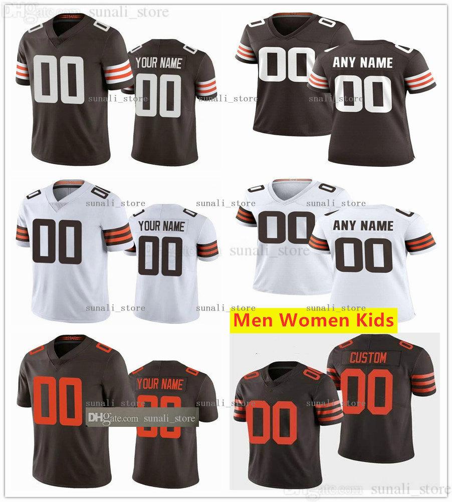 

Stitched Football Jersey Joel Bitonio Ja'Marcus Bradley Harrison Bryant Jack Conklin Grant Delpit Michael Dunn 90 Elliott Drew Forbes 87 Fra, Men brown