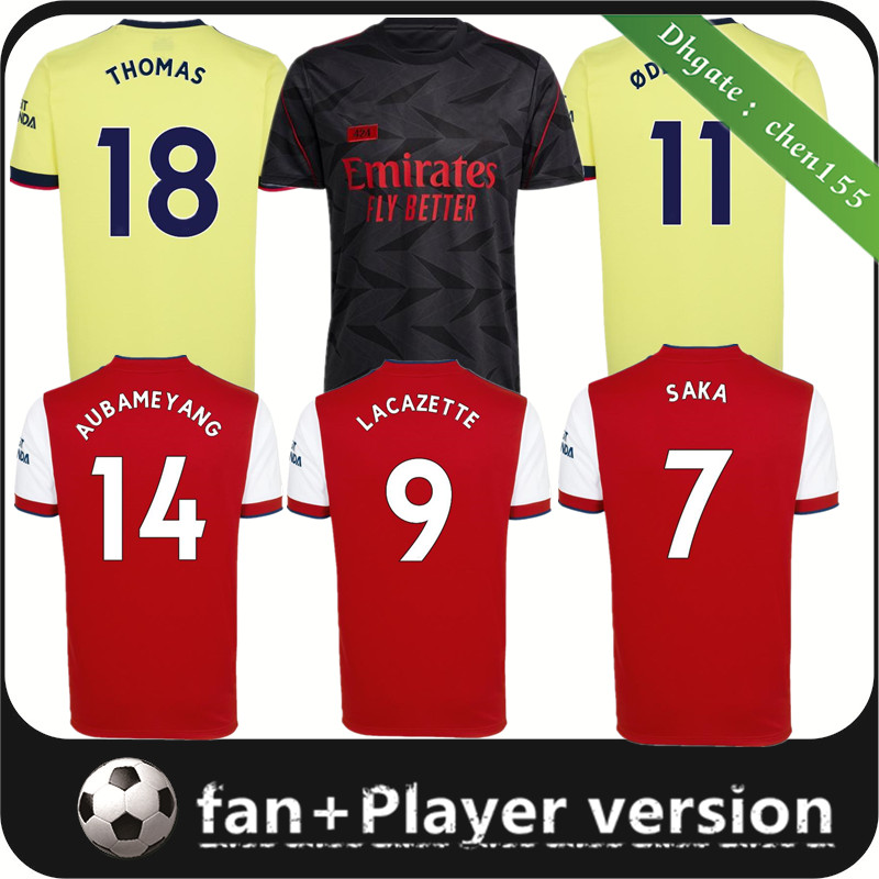 

Arsen soccer jersey Player version 21 22 ØDEGAARD PEPE SAKA THOMAS WILLIAN NICOLAS TIERNEY 2021 2022 fan shirt Men home football, 21/22 3rd