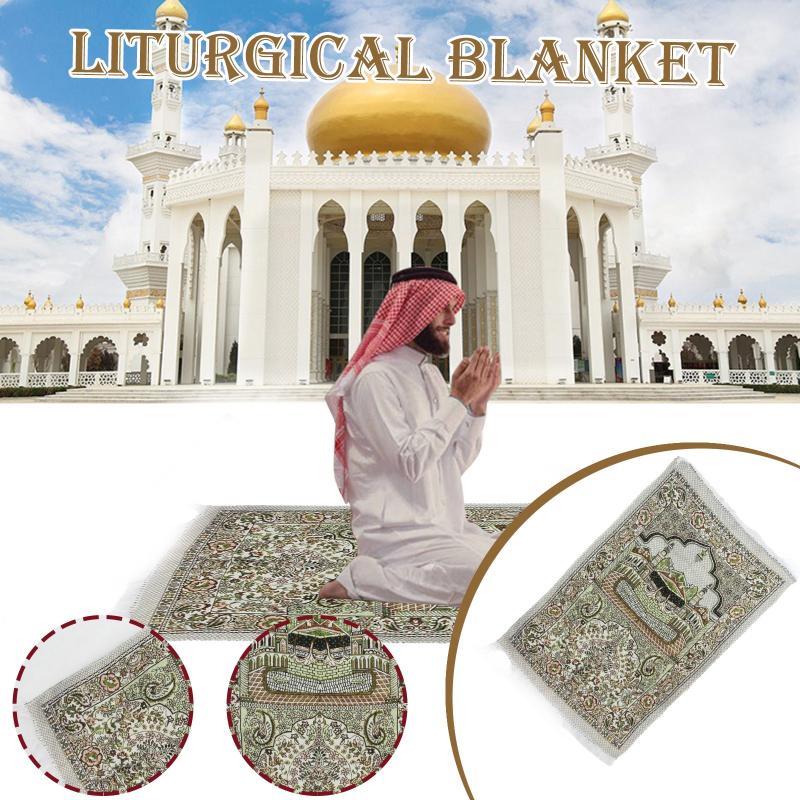

Blanket Portable Worship Mosque Kneeling Blanke Islamic Muslim Rug Carpet Dance Pads Mats Motion Sensors &