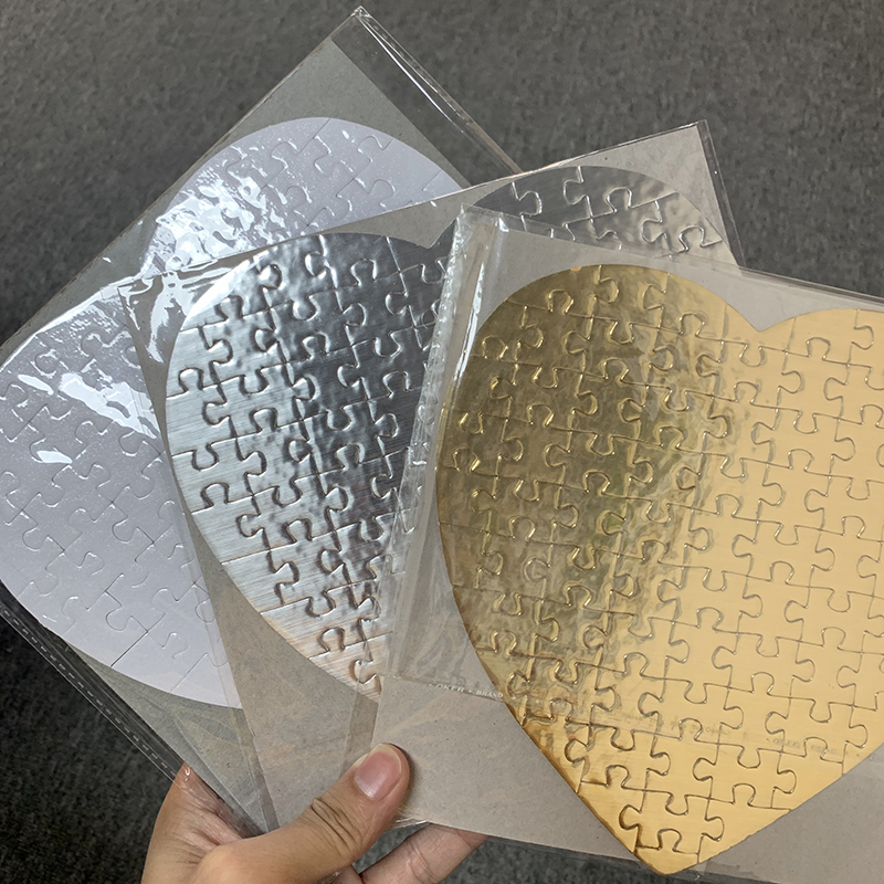 

Sublimation Blank Heart Puzzles DIY Puzzle Paper Products Hearts love Shape Transfer Printing Blanks Consumables Child Toys Gifts