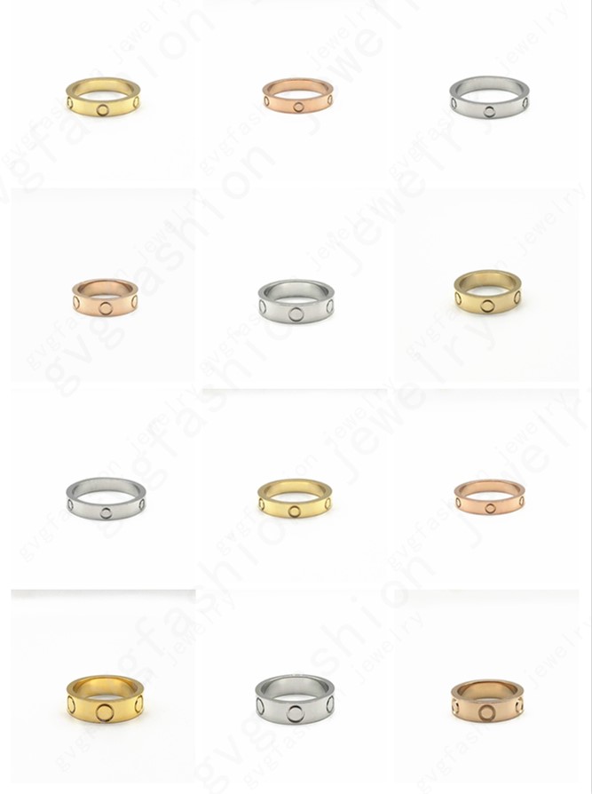 

Men Women Love Ring Gold-Plated Silver Rose Wedding engagement gift jewelry