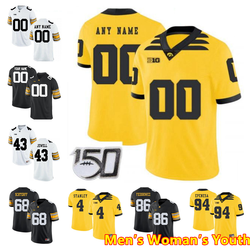 

NCAA Iowa Hawkeyes College Football 46 George Kittle 89 Nico Ragaini Jersey 12 Brandon Smith 10 Caleb Shudak 24 Nile Kinnick 33 Riley Moss Men Youth Woman Jerseys, Colour 7