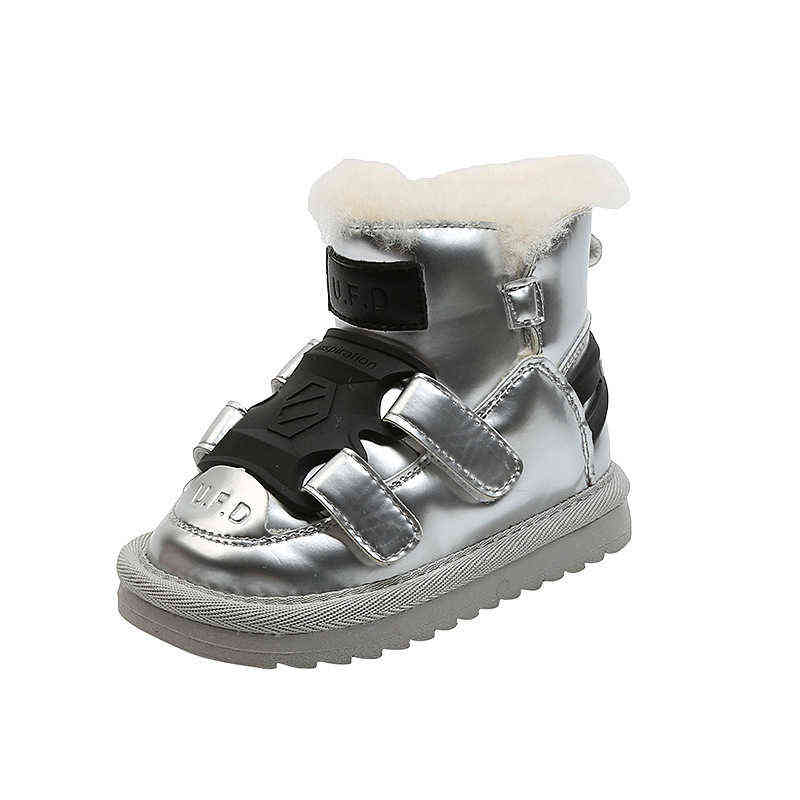 

Baby Shoes Winter Toddler Kids Boys Snow Boots Children Girls Plush Inside Waterproof Booties High Quality SXX044 211108, Sxx044black