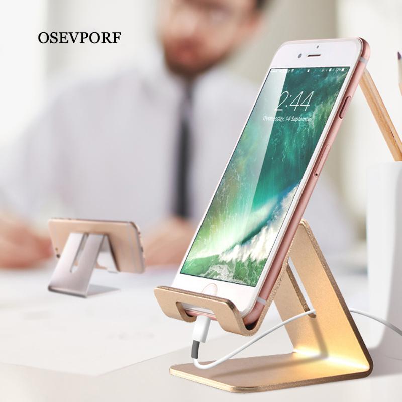 

Cell Phone Mounts & Holders Mobilephone Holder Universal Desk Metal For Hawei P40 S20 10 Lazy Desktop Tablets Stand
