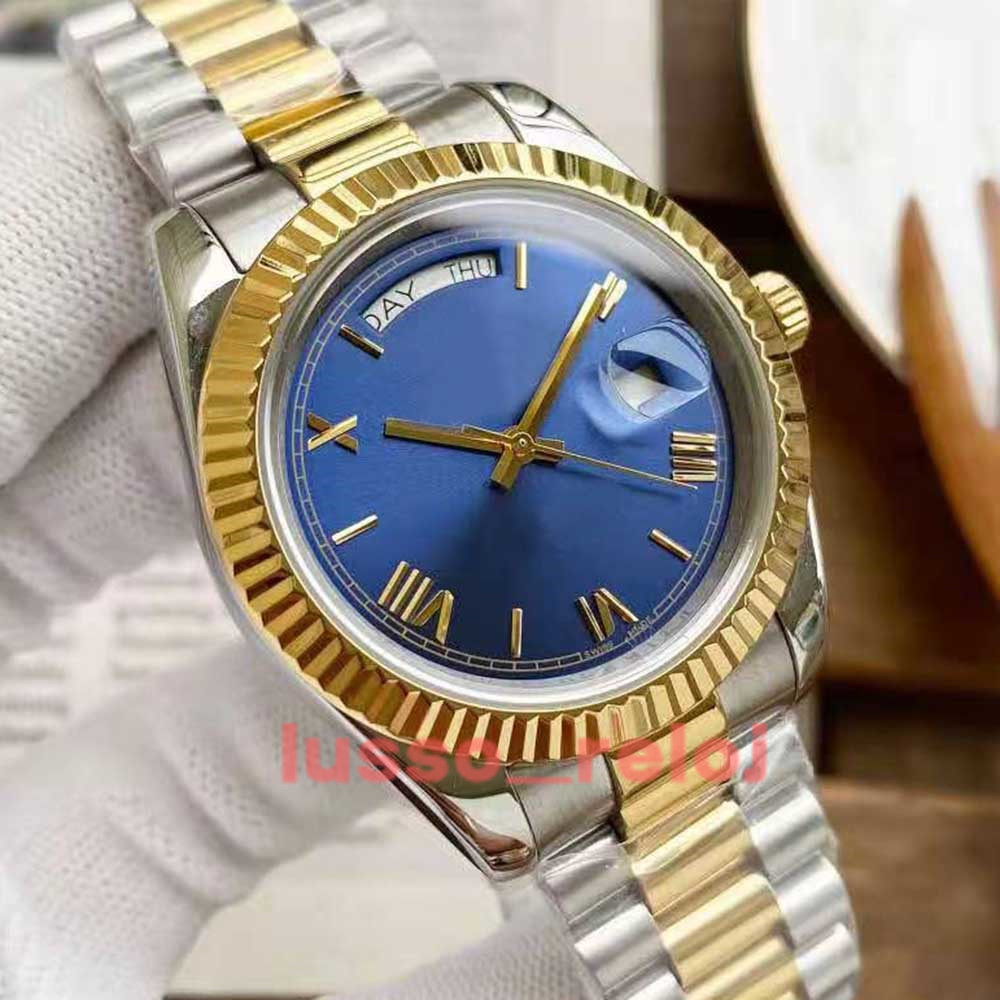 

2021 Classic Men Mens DAYDATE Presidential V5L Automatic Watches Mechanical Movement Watch Sapphire Two-tone Gold Bracelet Master montre de luxe Wristwatches, Box