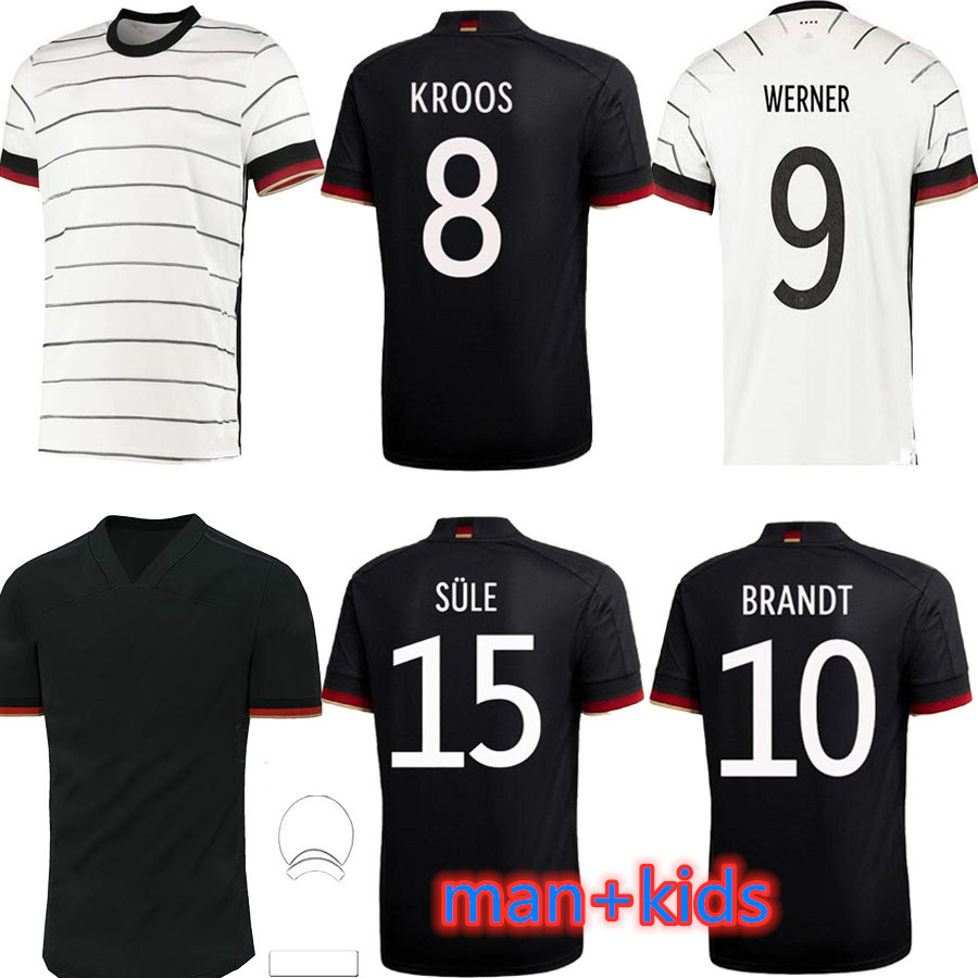 

germany 2021 soccer jersey Home and away man+kids HUMMELS KROOS DRAXLER REUS MULLER GOTZE European Cup football shirts uniforms, Wine red