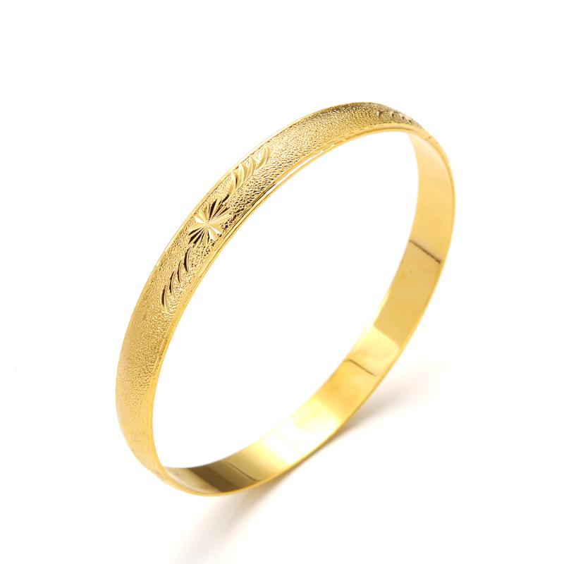 

Bangle Dubai African Gold Color Closed Bangles For Women Girls Bracelets Saudi Arabia Jewelry Ethiopian Bride Wedding Gift