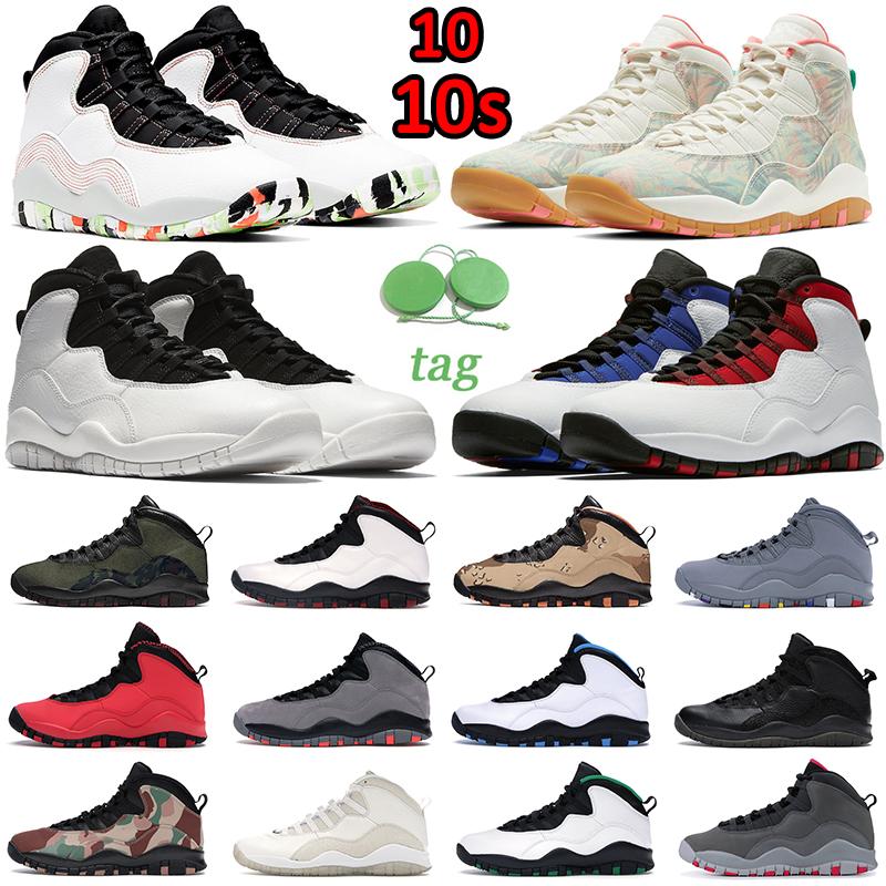 

Newest Jumpman 10 10s Men Basketball Shoes Westbrook Class of 2006 OVO Black White Cement Cool Grey Infrared IM Back Shadow Desert Camo Mens