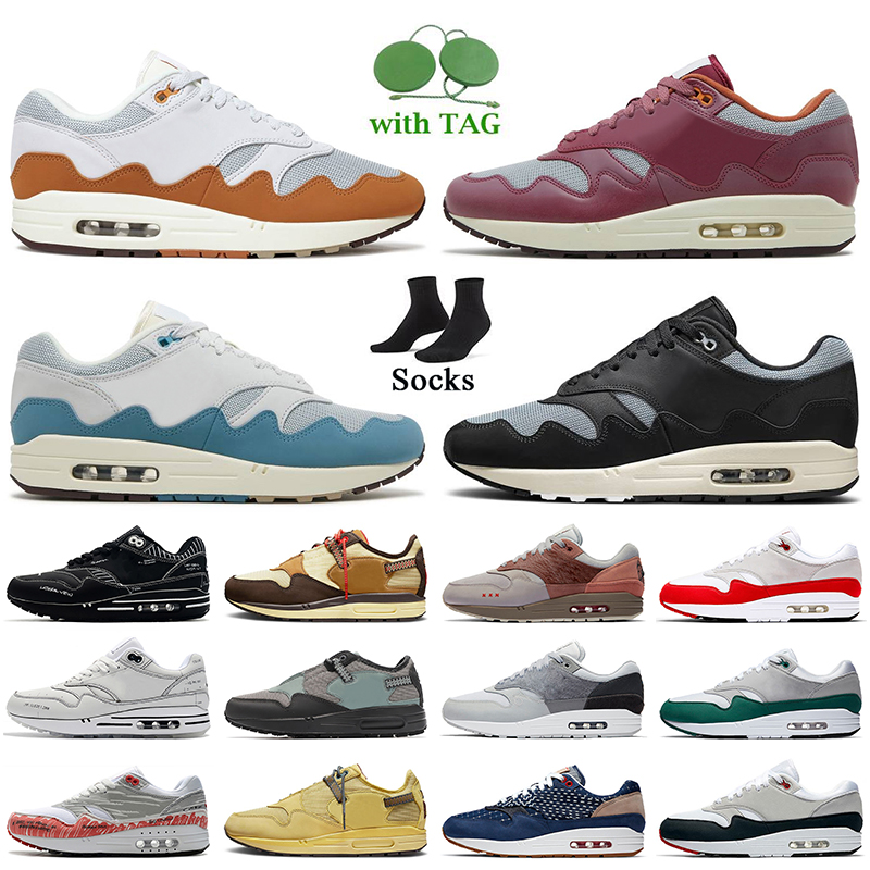 

2022 Fashion Top Quality Patta Waves 1 Running Shoes Concepts Far Out Heavy Denim Olive Canvas Sneakers Big Size 13 Noise Aqua Monarch Black Rush Maroon 1s 87 Trainers, B43 og anniversary 36-40