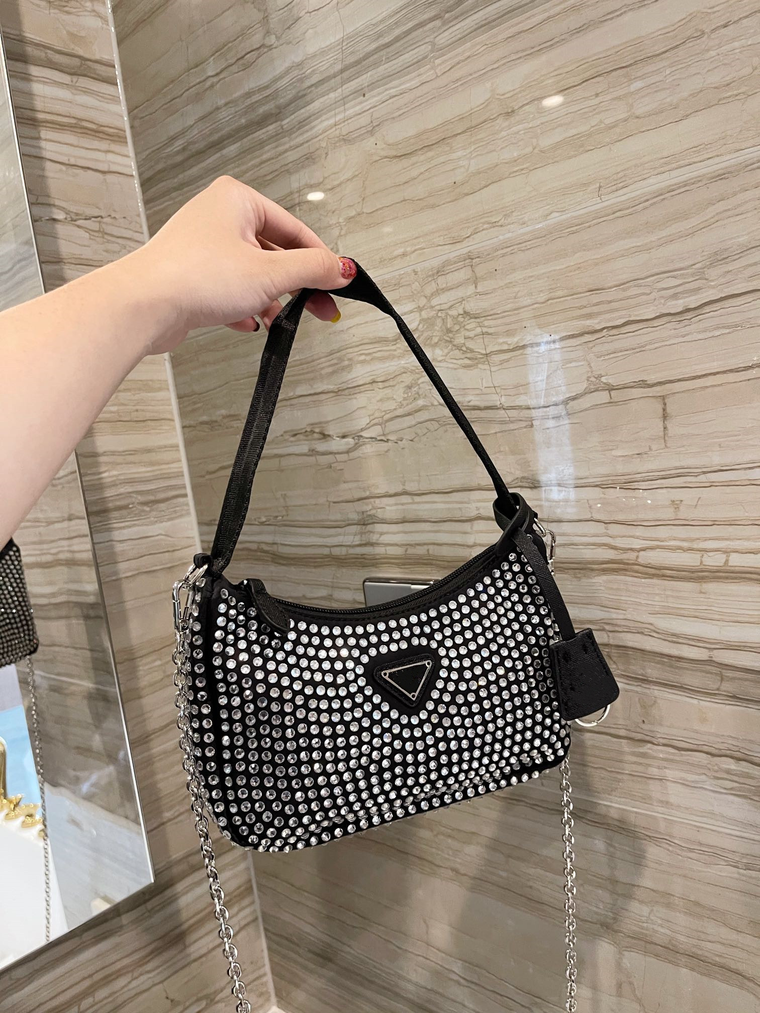 

luxury designer bag 2021 senior full drill tfringed cross bag goes with everything