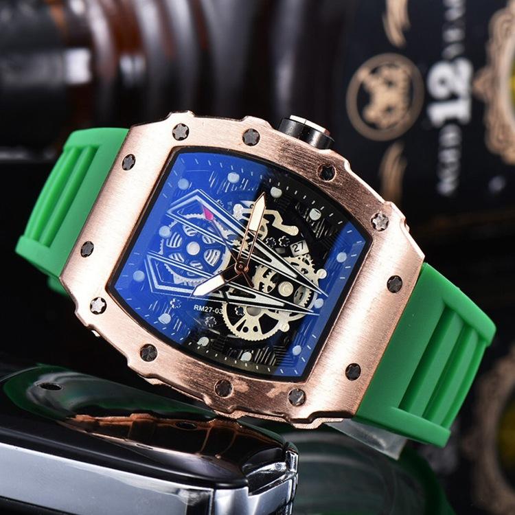 Wristwatches 2021 Arrival Watches Mens RM Sport Luxury Reloj Hombre Casual Relogio Masculino Military Army Leather Wrist Watch For Men-image-713176314