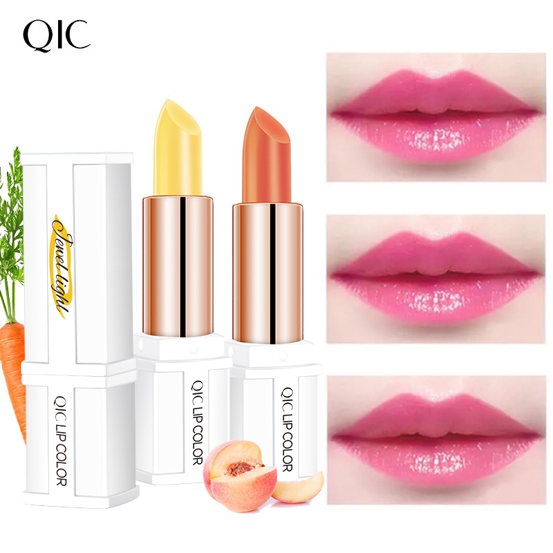 

QIC Carotene Temperature Colors Ever-changing Lip Balm Moisturizer Lipstick Long Lasting Preventing Dryness Hygienic Moisturizing 1008