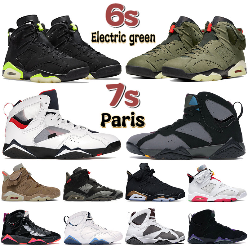 

Mens 6 6s Basketball shoes university blue electric green cactus DMP UNC 7 7s hare flint paris Bordeaux men designer Sneakers, Bubble wrap packaging