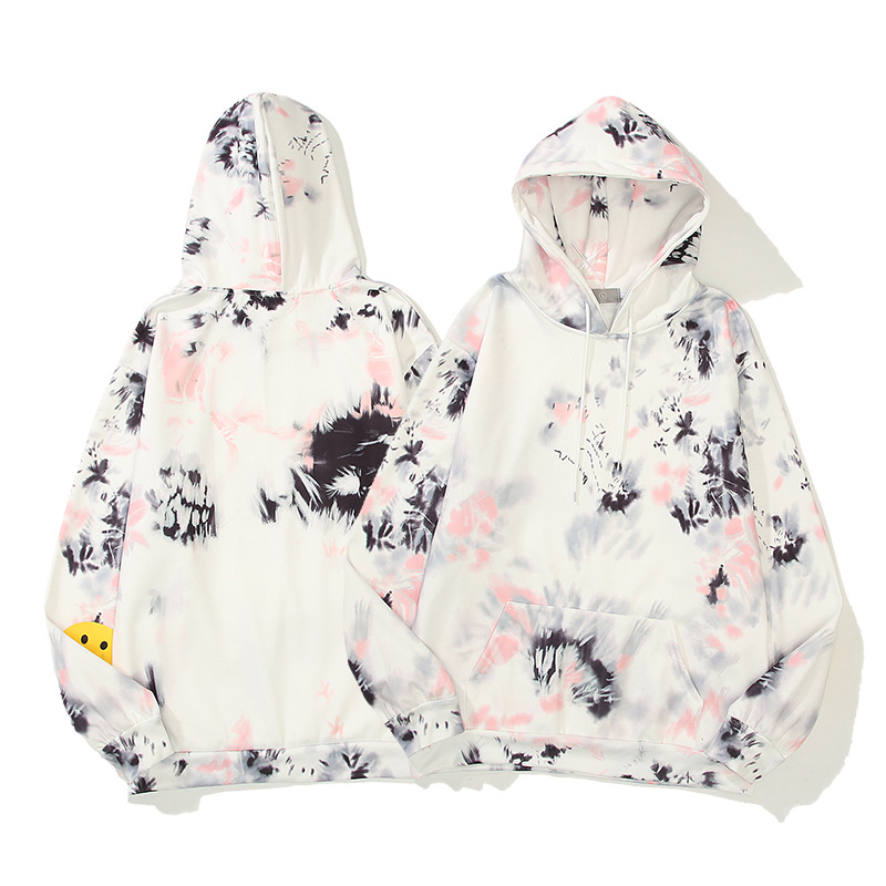 

Mens Designer Sweatshirt Colorful Tie-dye Retro Hip Hop Kanye West Vintage Men Streetwear Pullovers Hoodies Women