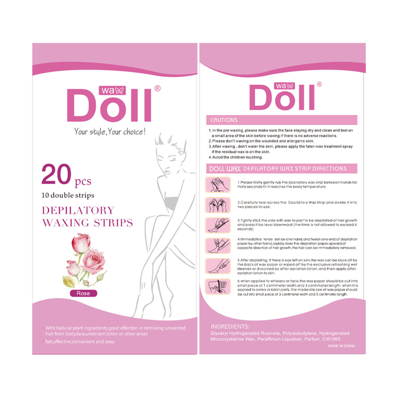 20Pcs/Set Other Hair Removal Items Hair Remova Double Sides Cold Wax Strips Depilatory Paper Beauty Tools Body Leg Facial Hairs Remove Waxs Strip-image-747522302