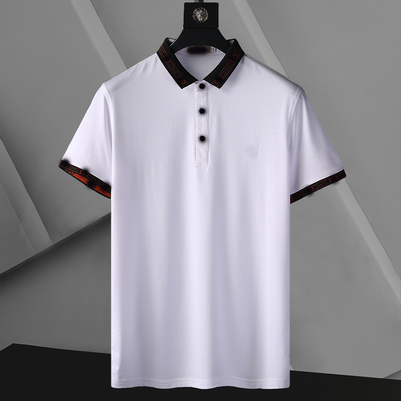 

Summer Mens Luxury quality cotton Polo Shirts Colors Short Sleeve Printed T Shirt Down Collar Design Tops, 11