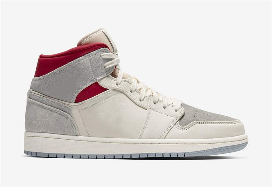 

Shoes Sneakersnstuff x Jumpman 1 Mid Basketball Top Quality 1s Sail Wolf Grey Gym Red White Sports Sneakers Size, Bubble wrap packaging