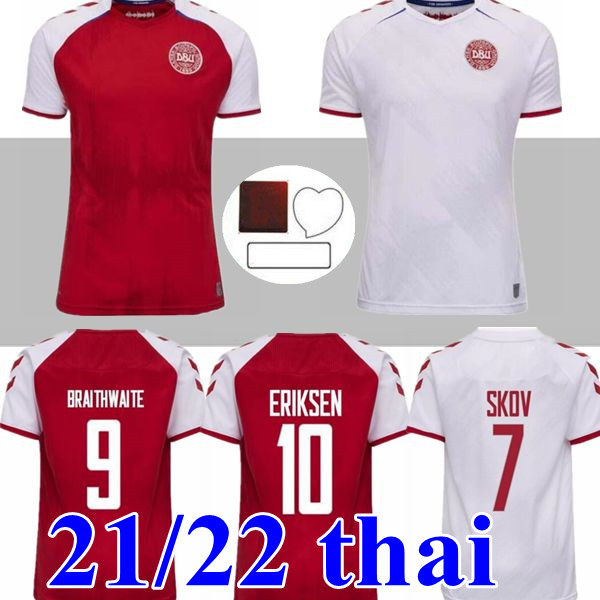 

21 22 Denmark soccer jersey SCHMEICHEL KJAER CHRISTENSEN 2021 2022 SKOV DELANEY BRAITHWAITE DBU HOME AWAY ERIKSEN DALSGAARD LOSSL STRGER YUR, Black;yellow