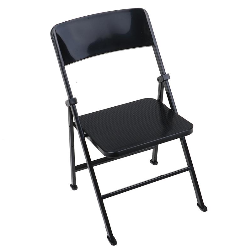

Decorative Objects & Figurines 1/6 Scale Dollhouse Miniature Furniture Toys Folding Chair For Dolls Action Figure Gold Lifestyle Plastic Der