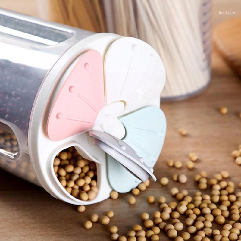 

Storage Bottles & Jars Sealed Box Crisper Grains Food Household Kitchen Containers For Dry Cereals Measure Cups L7t5